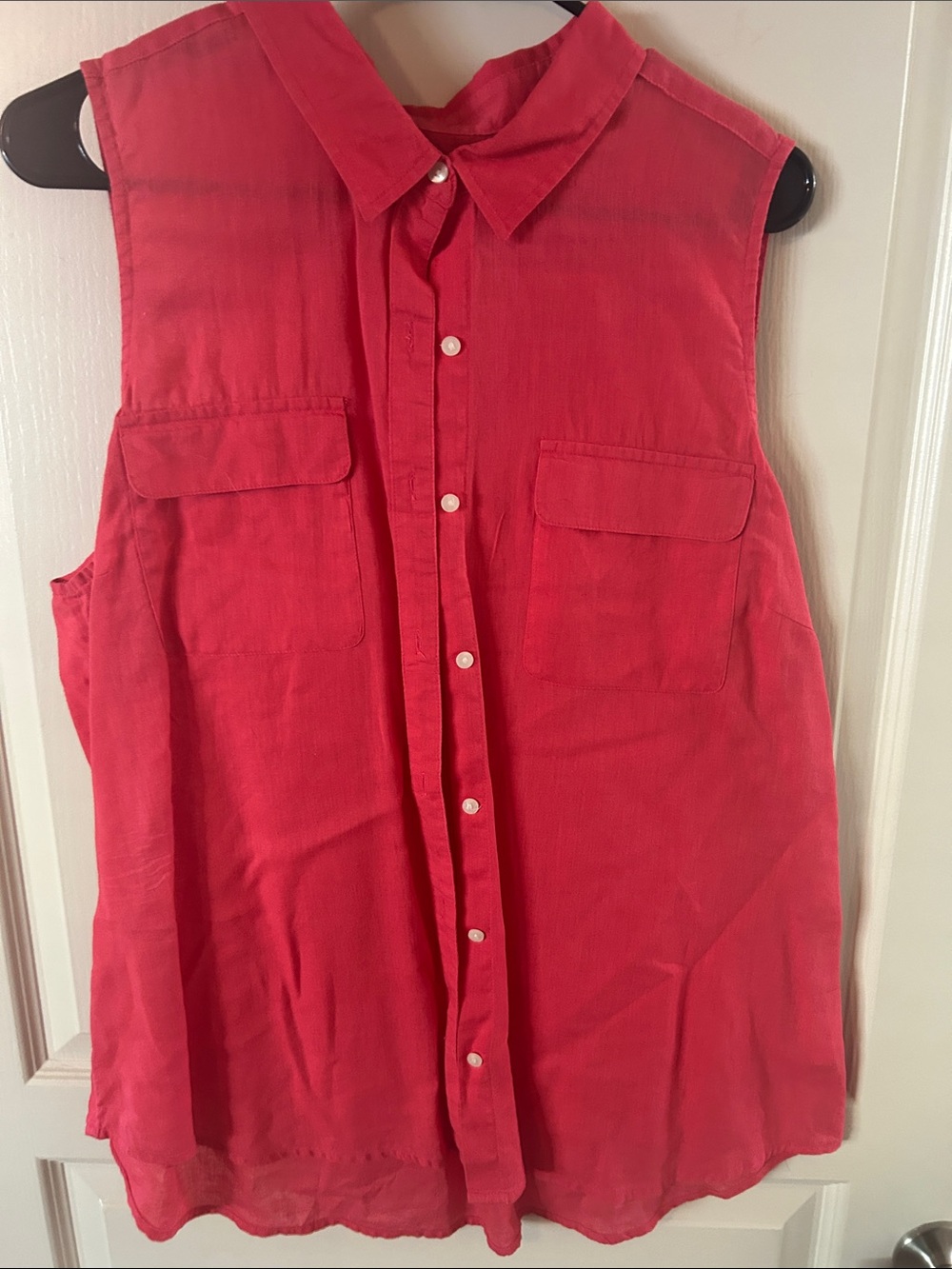 Old navy women’s xl linen pink blouse